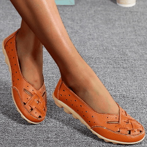 Lively® Sandales Orange / 35 Sandales orthopédiques en cuir